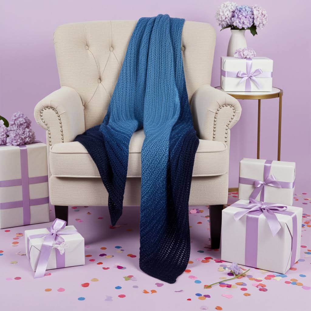 Châle au crochet