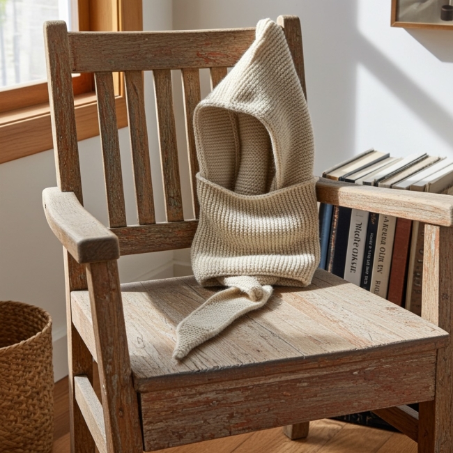 Cagoule écharpe Sophie Scarf beige